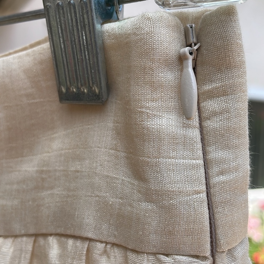 SANDRO| Beige Ruffled Skirt - Picture 8 of 12